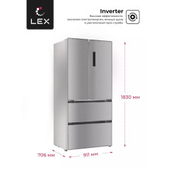 LEX LFD 575 ILxID - холодильник серии French Door
