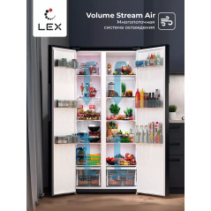 LEX LSB 520 BLID - холодильник серии Side-by-Side