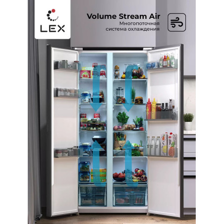 LEX LSB 520 DslD - холодильник серии Side-by-Side