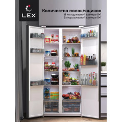 LEX LSB 520 DslD - холодильник серии Side-by-Side
