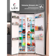 LEX LSB 530 WHID - холодильник серии Side-by-Side