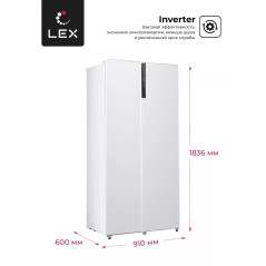 LEX LSB 530 WGID - холодильник серии Side-by-Side