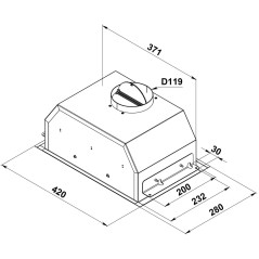 Kanzler вытяжка D 540 W