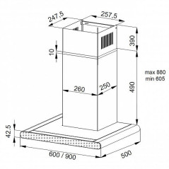 KORTING Вытяжка KHC 6958 XGN