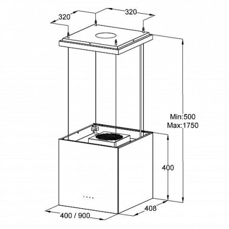 KORTING вытяжка KHA 40828 GN