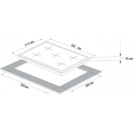 KORTING газовая варочная HG 697 CTW