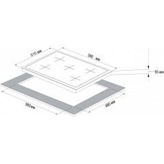 KORTING газовая варочная HG 697 CTN