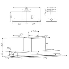 KORTING вытяжка KHI 9099 ICGN