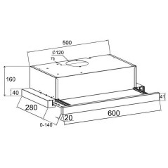 LEX HUBBLE 2M 600 BLACK вытяжка