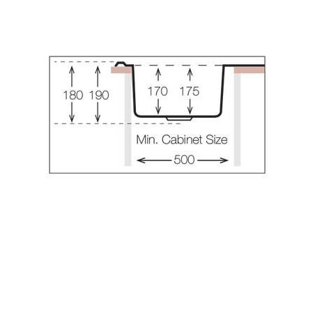 Кухонная мойка TopZero (wellinox) COP 780.480 GW8K