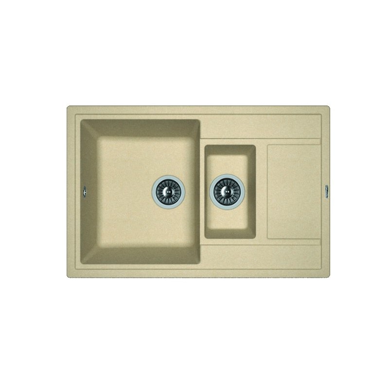 Флорентина ЛИПСИ 780 К цвет БЕЖЕВЫЙ Мойка кухонная