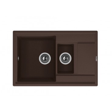 мойка кухонная флорентина липси 780 к цвет мокко