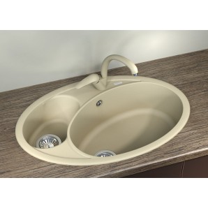 мойка кухонная флорентина селена 780 цвет песочный