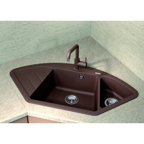 мойка кухонная флорентина веста цвет песочный