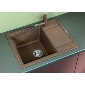 мойка кухонная флорентина липси 650 цвет коричневый