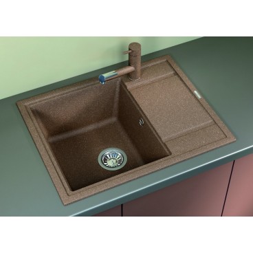 Флорентина ЛИПСИ 650 цвет КАПУЧИНО Мойка кухонная