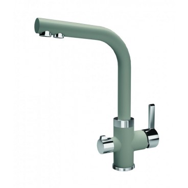 смеситель  florentina арес цвет грей