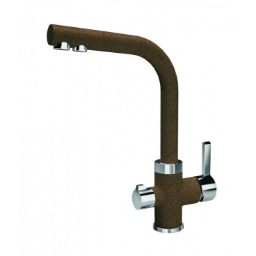 смеситель  florentina арес цвет коричневый