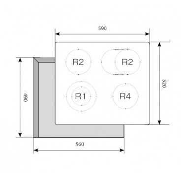 Lex EVH 642 BL варочная панель