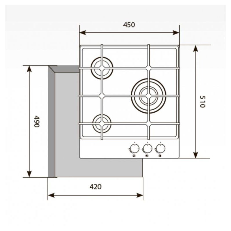 LEX GVG 4533 С IV LIGHT газовая варочная панель LEX GVG 4533 С IV LIGHT газовая варочная панель