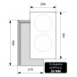 LEX EVЕ 320 BL электрическая варочная панель LEX EVЕ 320 BL электрическая варочная панель