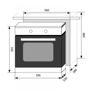 LEX EDM 040 IX электрический духовой шкаф