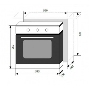 LEX EDP 070 BL электрический духовой шкаф