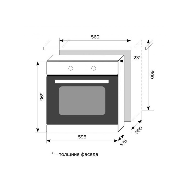 LEX EDM 6073C IV LIGHT электрический духовой шкаф