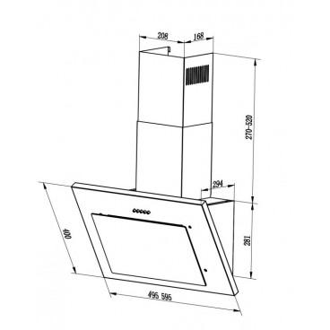 LEX MIKA 600 WHITE вытяжка