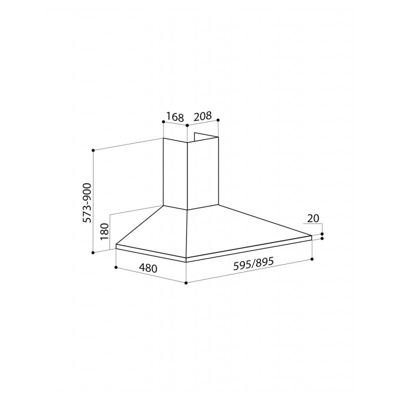 LEX BASIC 600 IVORY LIGHT вытяжка