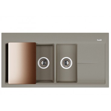 мойка кухонная флорентина россана цвет грей