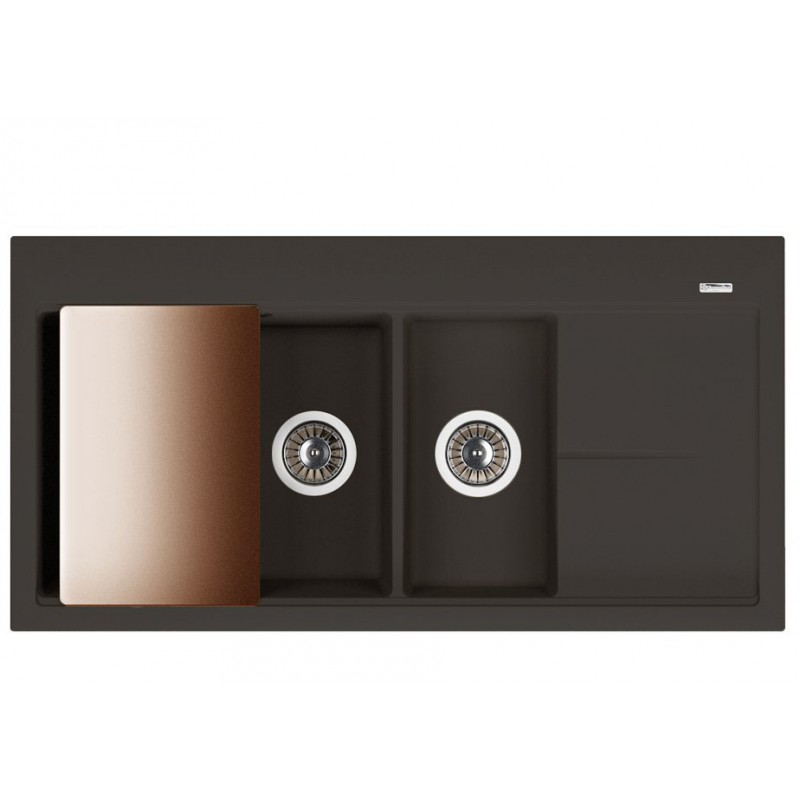 Флорентина РОССАНА ЦВЕТ АНТРАЦИТ Мойка Кухонная