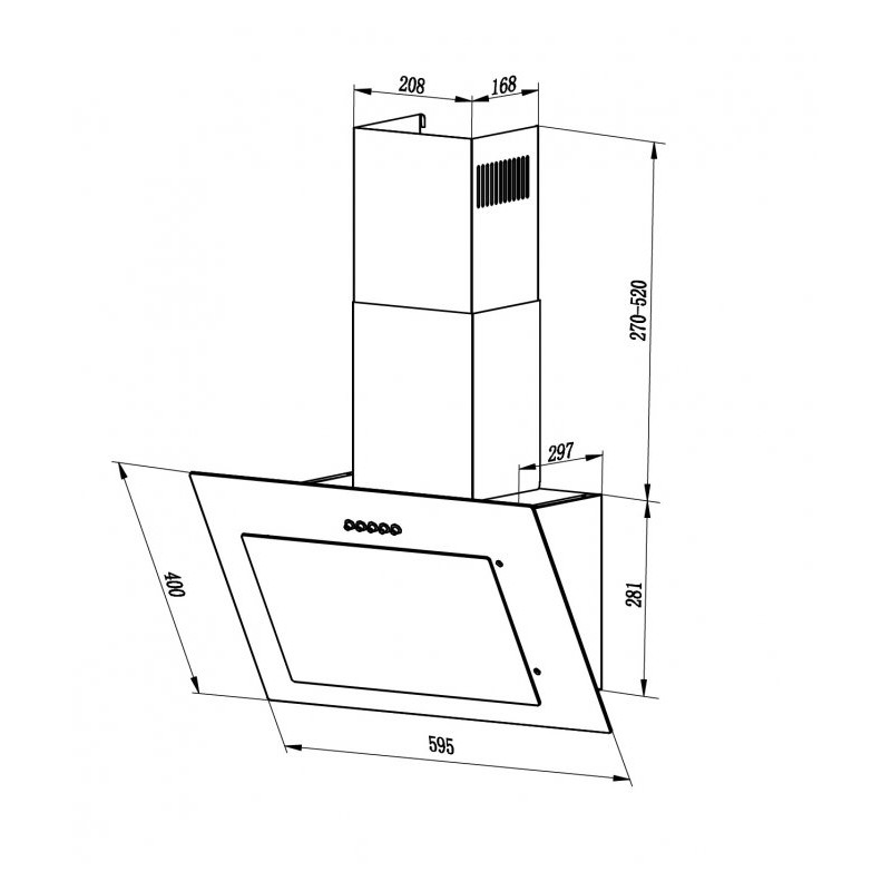 LEX MIKA G 600 IVORY LIGHT вытяжка LEX MIKA G 600 IVORY LIGHT вытяжка