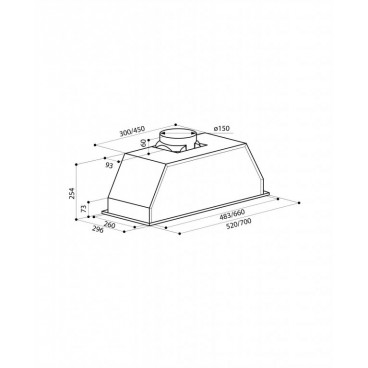LEX GS BLOC  600 INOX вытяжка