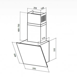 LEX TOUCH 600 WHITE вытяжка