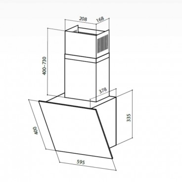 LEX TOUCH 600 WHITE вытяжка