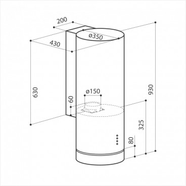 LEX TUBO 350 вытяжка