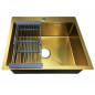 FABIA PROFI 600x500 ЗОЛОТО +корзина, Мойка кухонная FABIA PROFI 600x500 ЗОЛОТО +корзина, Мойка кухонная