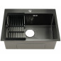 FABIA PROFI 600x500 ГРАФИТ +корзина, Мойка кухонная FABIA PROFI 600x500 ГРАФИТ +корзина, Мойка кухонная