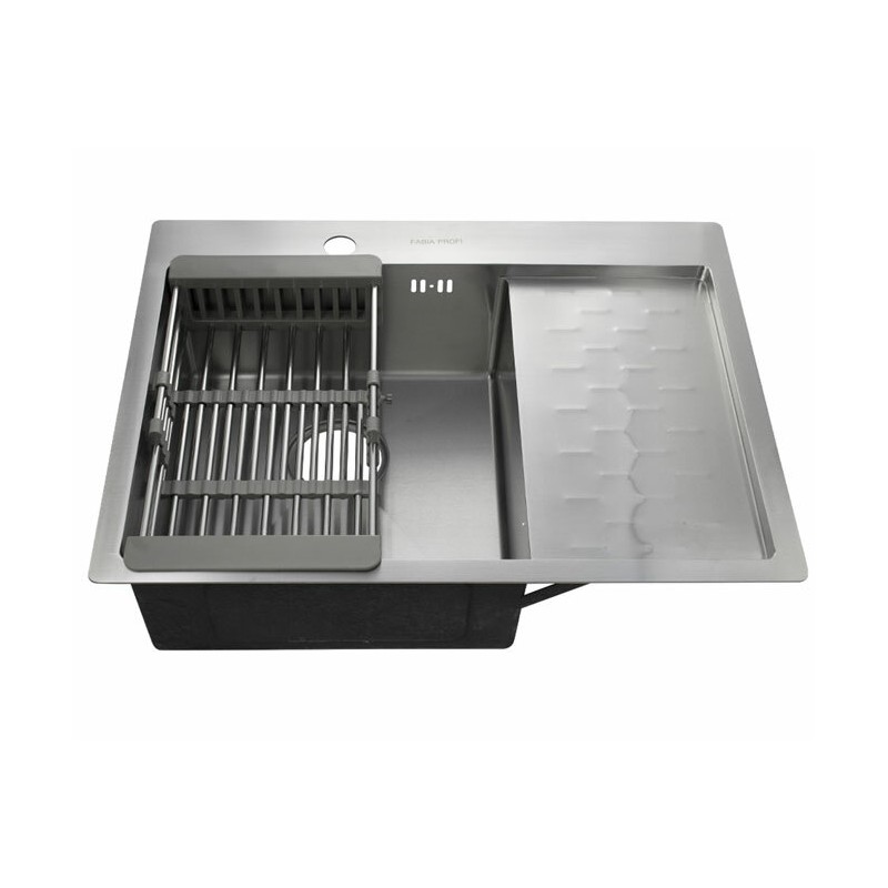 FABIA PROFI 630x500 ЛЕВАЯ +корзина, Мойка кухонная FABIA PROFI 630x500 ЛЕВАЯ +корзина, Мойка кухонная