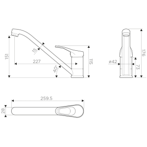 Смеситель Omoikiri Kado.