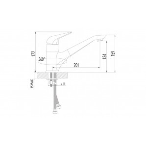 Смеситель LeMark Poseidon LM4204C