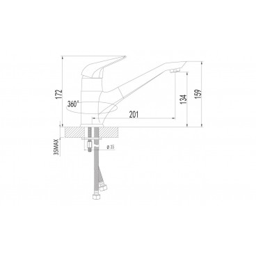 Смеситель LeMark Poseidon LM4204C