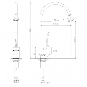 Смеситель LeMark Soul LM6005C