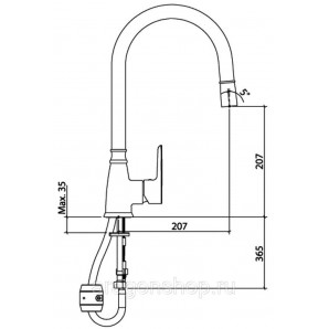 Смеситель TopZero OCTAVE TITAN