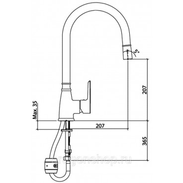 Смеситель TopZero OCTAVE TITAN