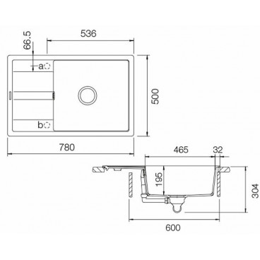 Мойка Schock OPTIMA 60D Max лунный камень 780х500