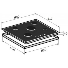 KORTING газовая варочная HG 765 CТX
