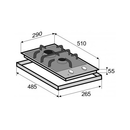 KORTING газовая варочная HG 365 CTX