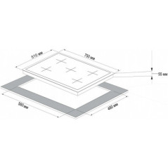 KORTING газовая варочная HG 797 CTX